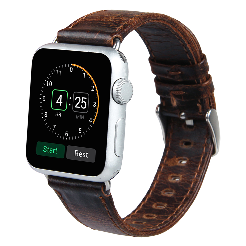 Crazy Horse Genuine Leather Watch Band 