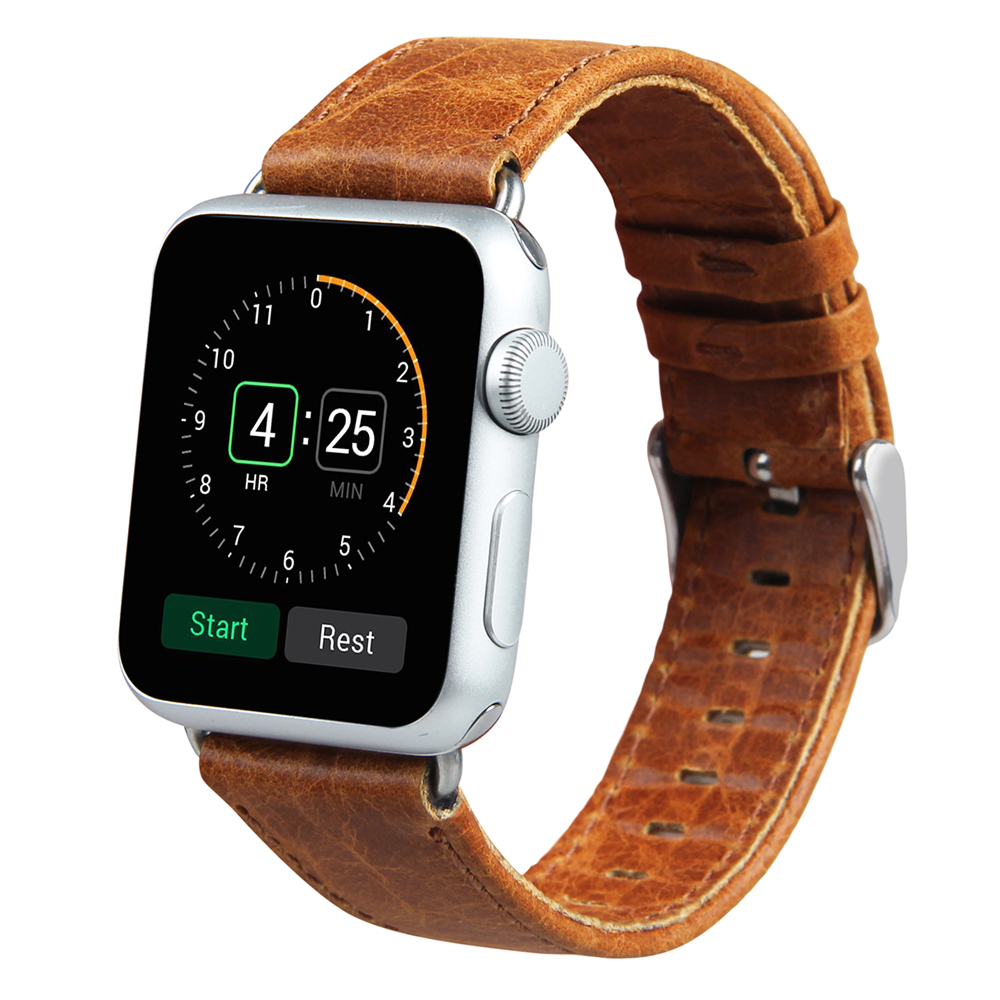 Crazy Horse Genuine Leather Watch Band 