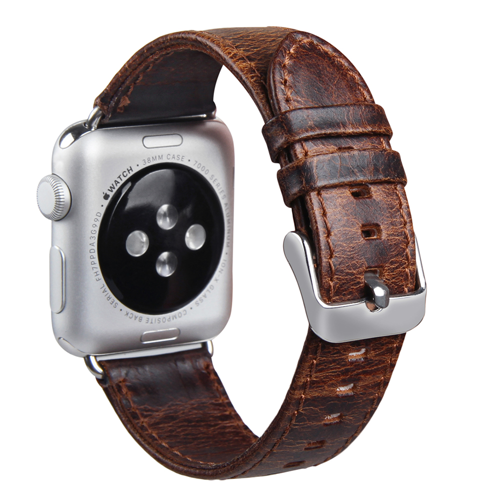 Crazy Horse Genuine Leather Watch Band 