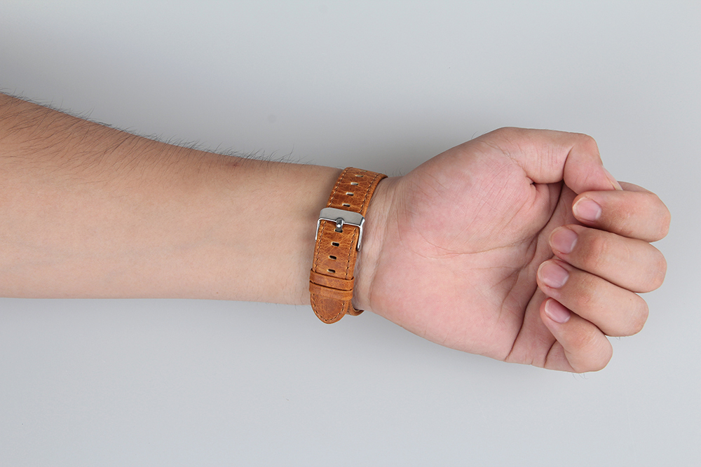 Crazy Horse Genuine Leather Watch Band 