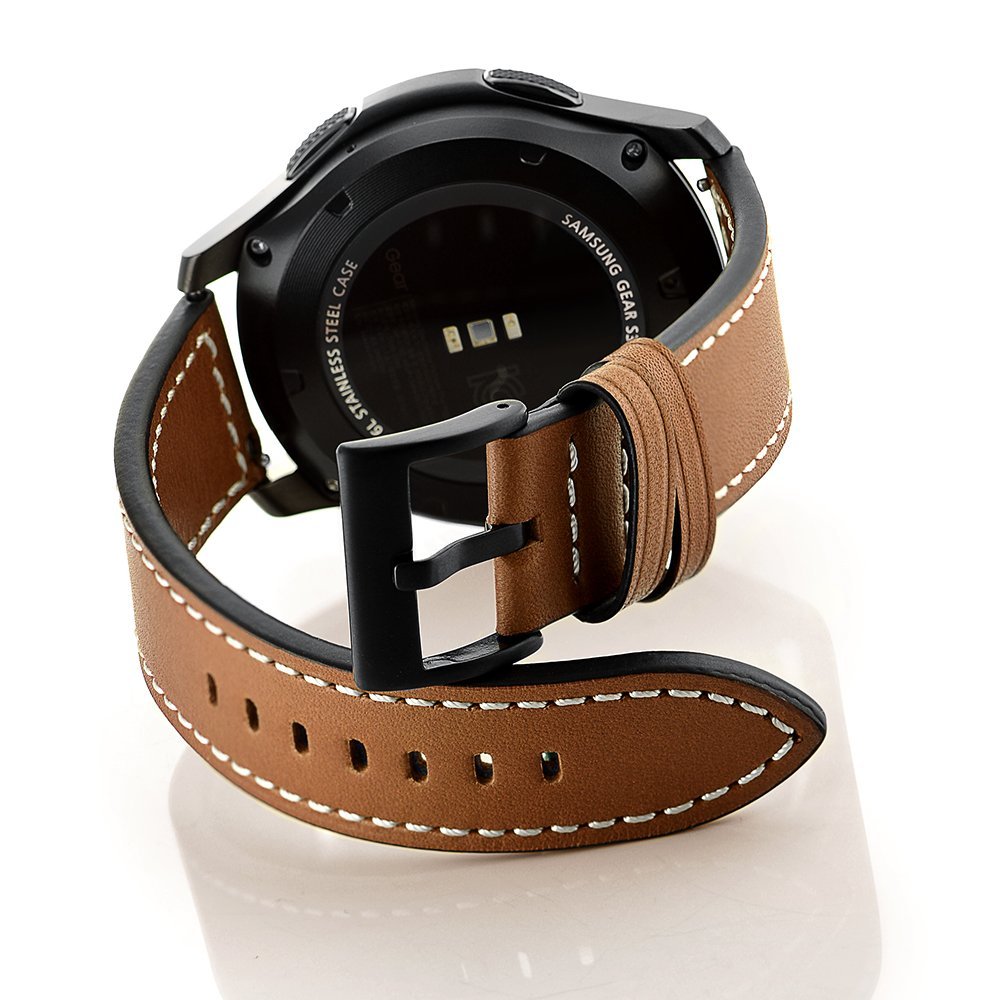For Gear S3 Frontier / Classic Watch Band, For Samsung Gear S3 Leather Strap Replacement Band